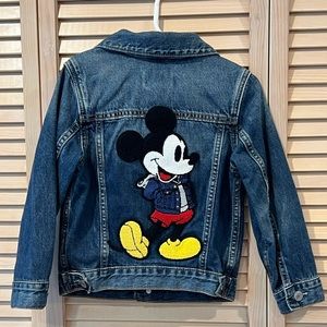 babyGap by Disney Unisex Mickey Mouse Bluejean Denim Jacket, Size 4, NWOT!